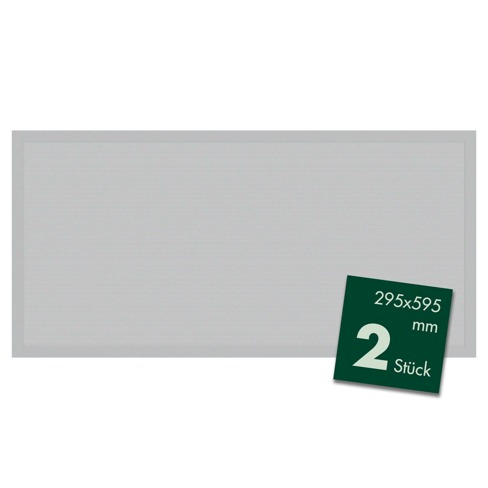 2x LED Panel Deckenleuchte inklusive Treiber & weißem 43mm Rahmen – 30 x 60 cm LED Deckenlampe für Arbeitsplätze geeignet (24 W | 2640 lm | 50.000 Stunden | neutralweiß)