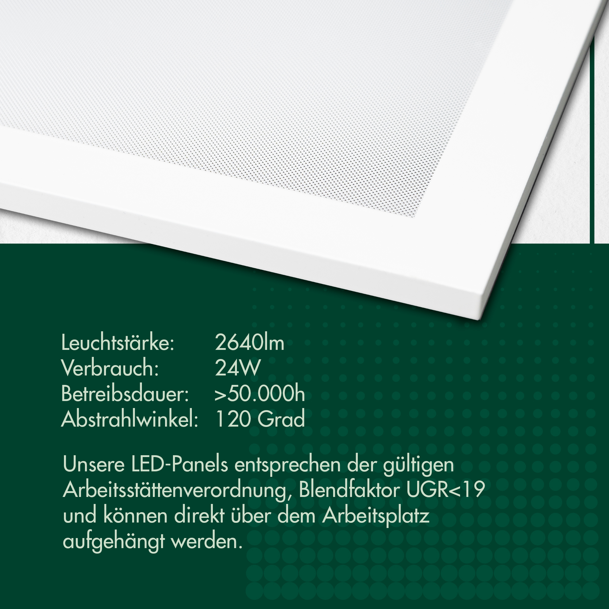 2x LED Panel Deckenleuchte inklusive Treiber & weißem 43mm Rahmen – 120 x 60 cm LED Deckenlampe für Arbeitsplätze geeignet (60 W | 6600 lm | 50.000 Stunden | neutralweiß)